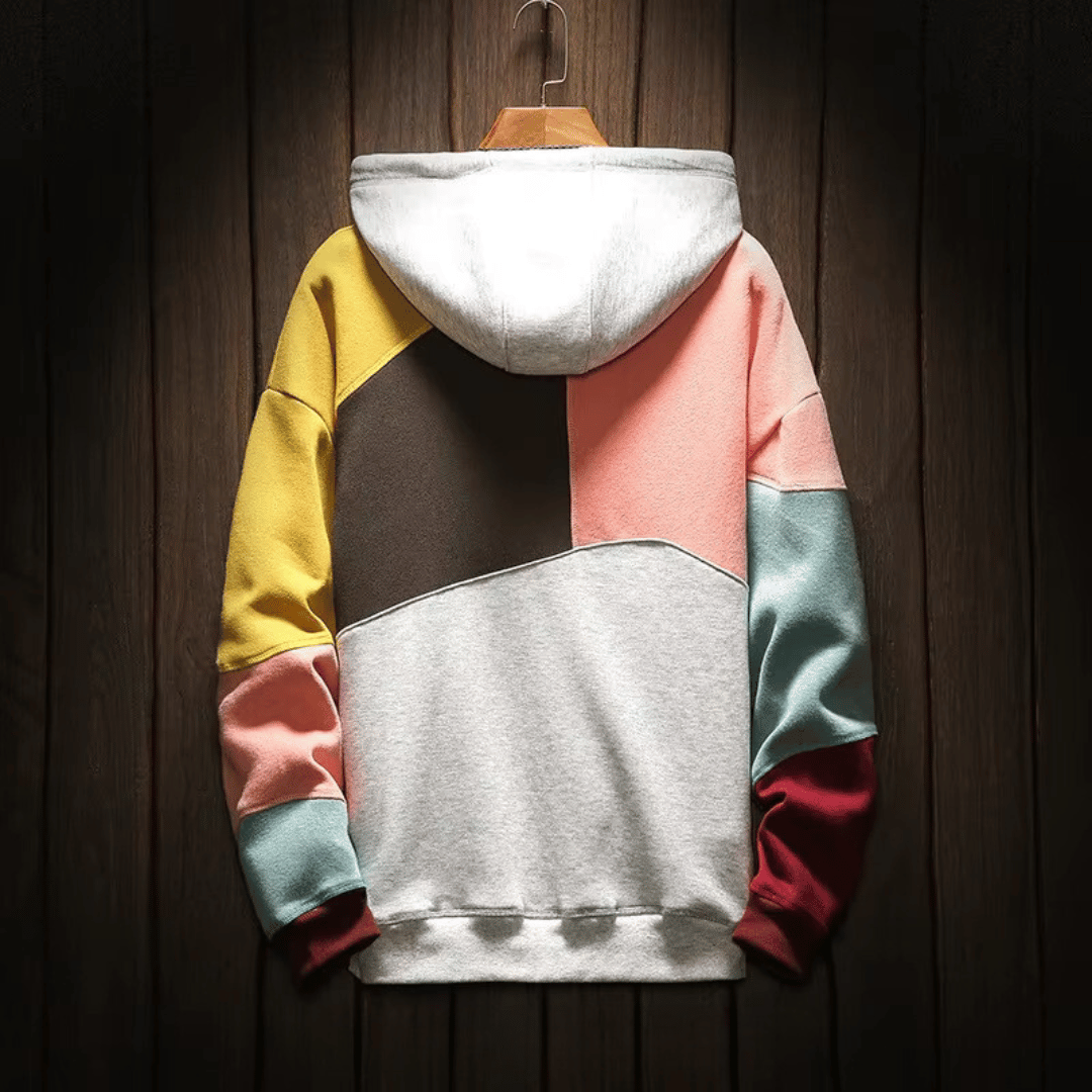 Bluza | Mężczyźni Kolor Block Bluza Z Kapturem