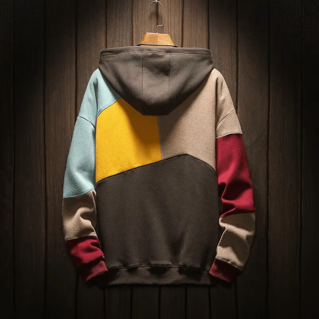 Bluza | Mężczyźni Kolor Block Bluza Z Kapturem