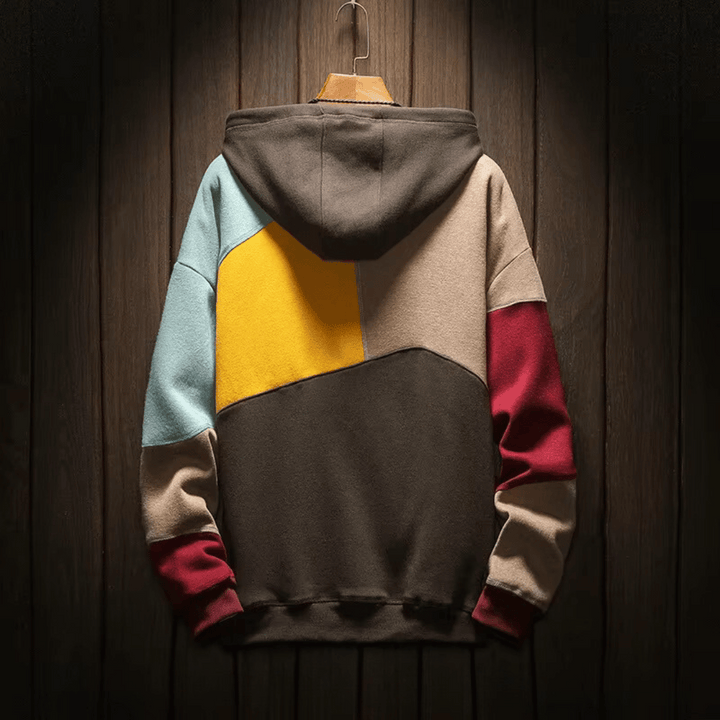 Bluza | Mężczyźni Kolor Block Bluza Z Kapturem