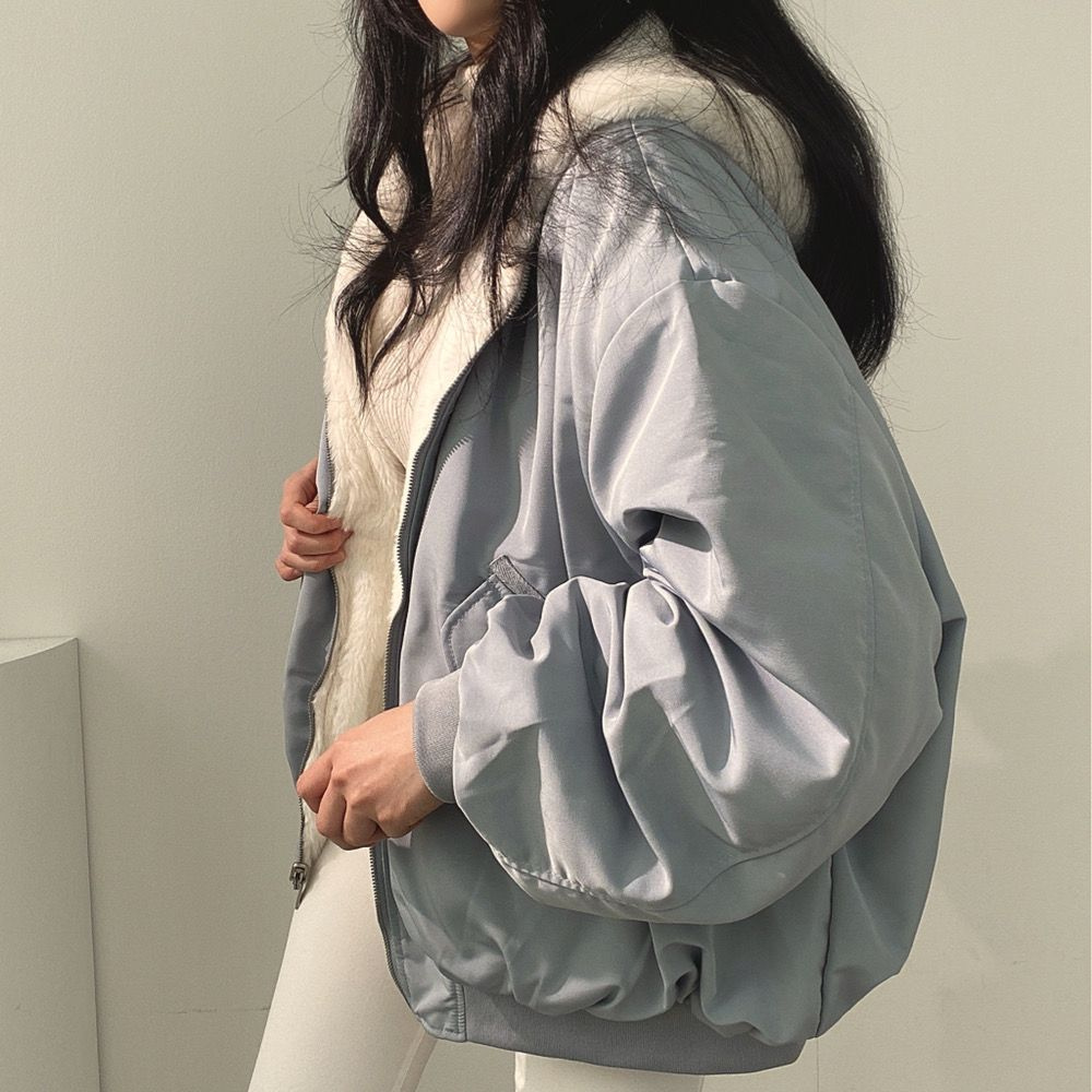 Damska Dwustronna Kurtka | Oversize Zimowa
