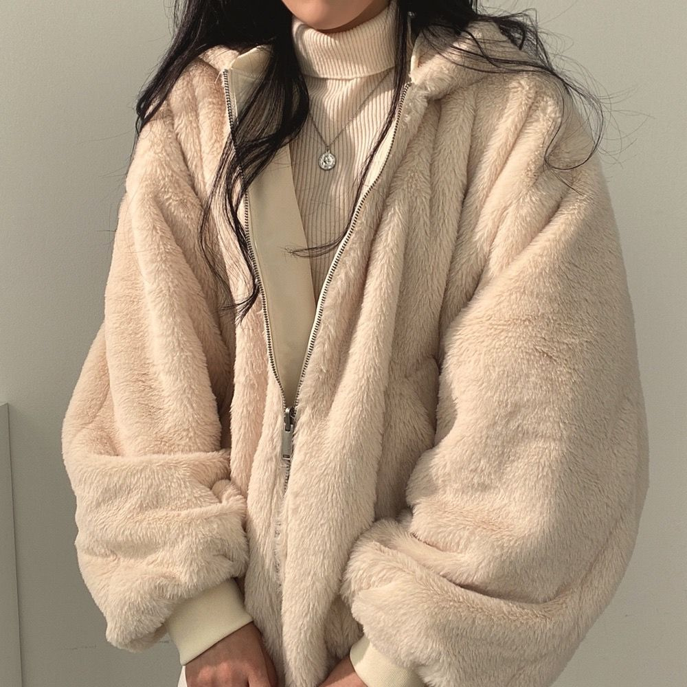 Damska Dwustronna Kurtka | Oversize Zimowa