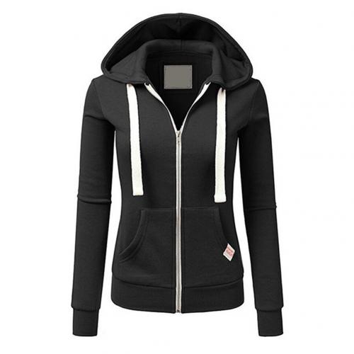 Bluza | Kobiety Rozpinana Bluza Z Kapturem