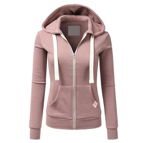 Bluza | Kobiety Rozpinana Bluza Z Kapturem