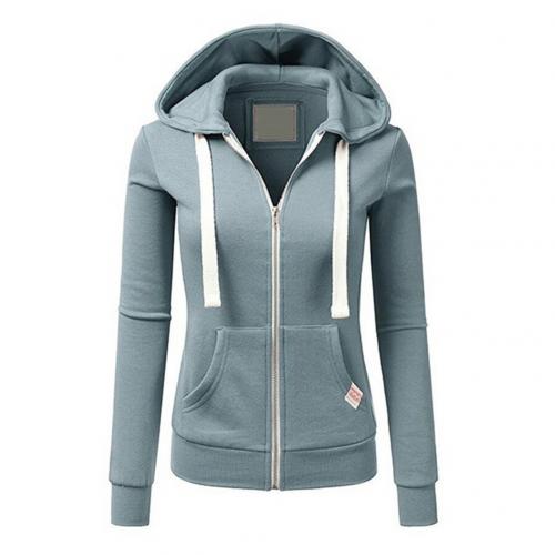 Bluza | Kobiety Rozpinana Bluza Z Kapturem